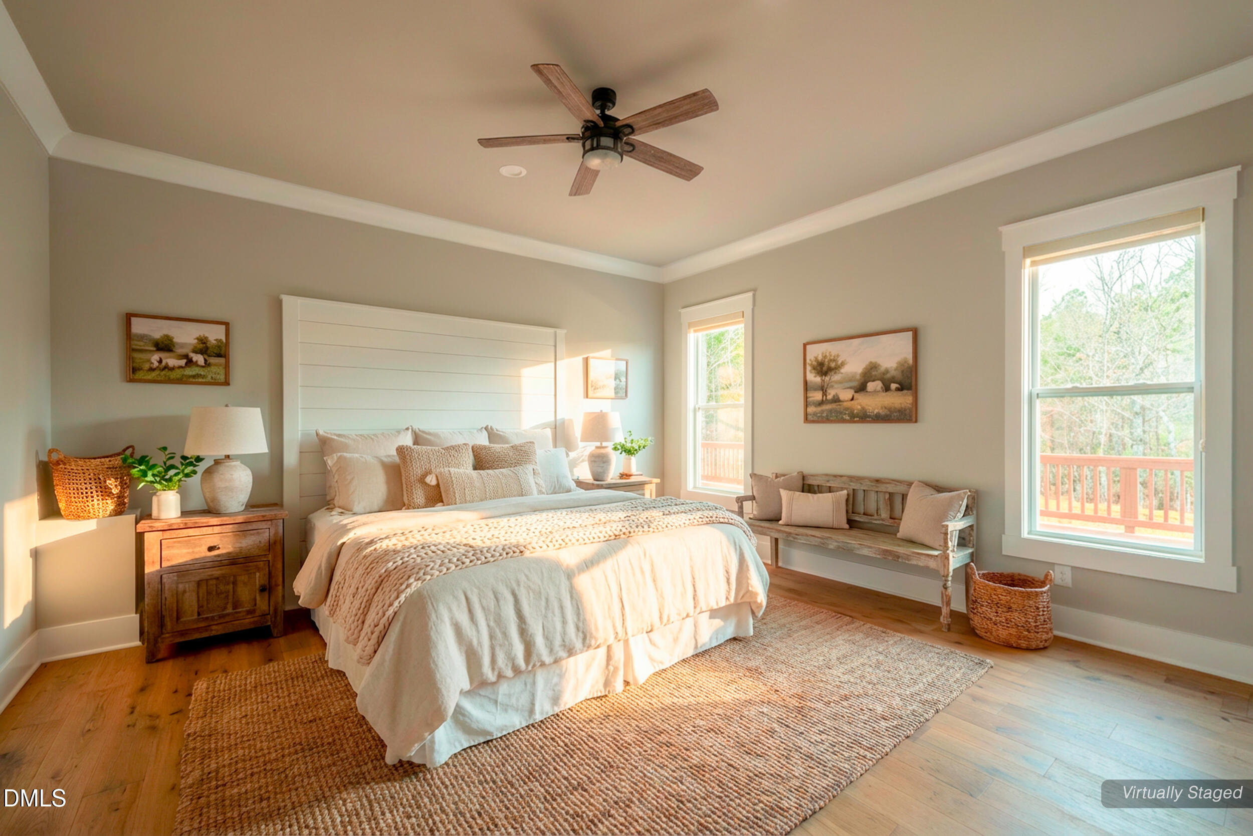 343 Deer Mountain Road Pittsboro, NC 27312 - Photo 24 of 55 a bedroom with a bed couch and window
