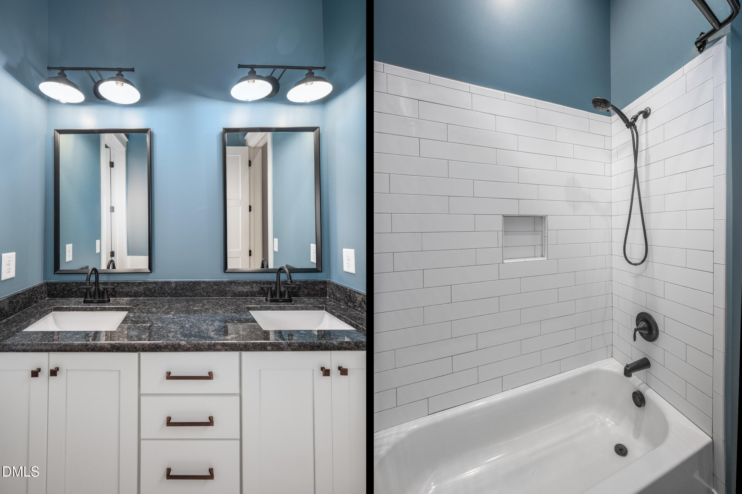 343 Deer Mountain Road Pittsboro, NC 27312 - Photo 38 of 55 a bathroom with a granite countertop sink and a mirror