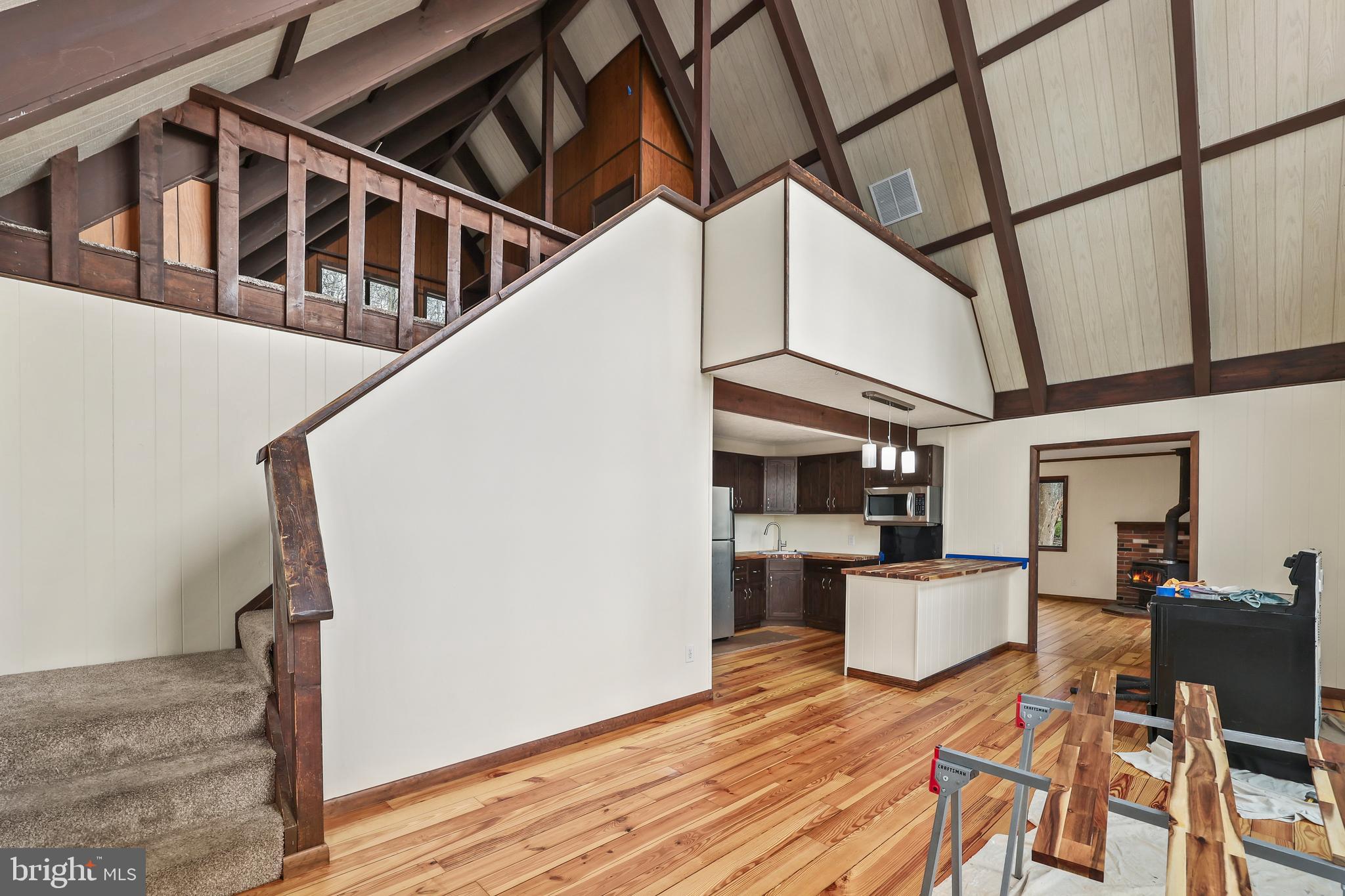 758 Club House Road Front Royal, VA 22630 - Photo 11 of 50 a view of kitchen with furniture and wooden floor