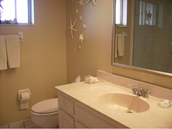 415 Augusta Boulevard, Unit 310 Naples, FL 34113 - Photo 8 of 15 a bathroom with a sink and a toilet
