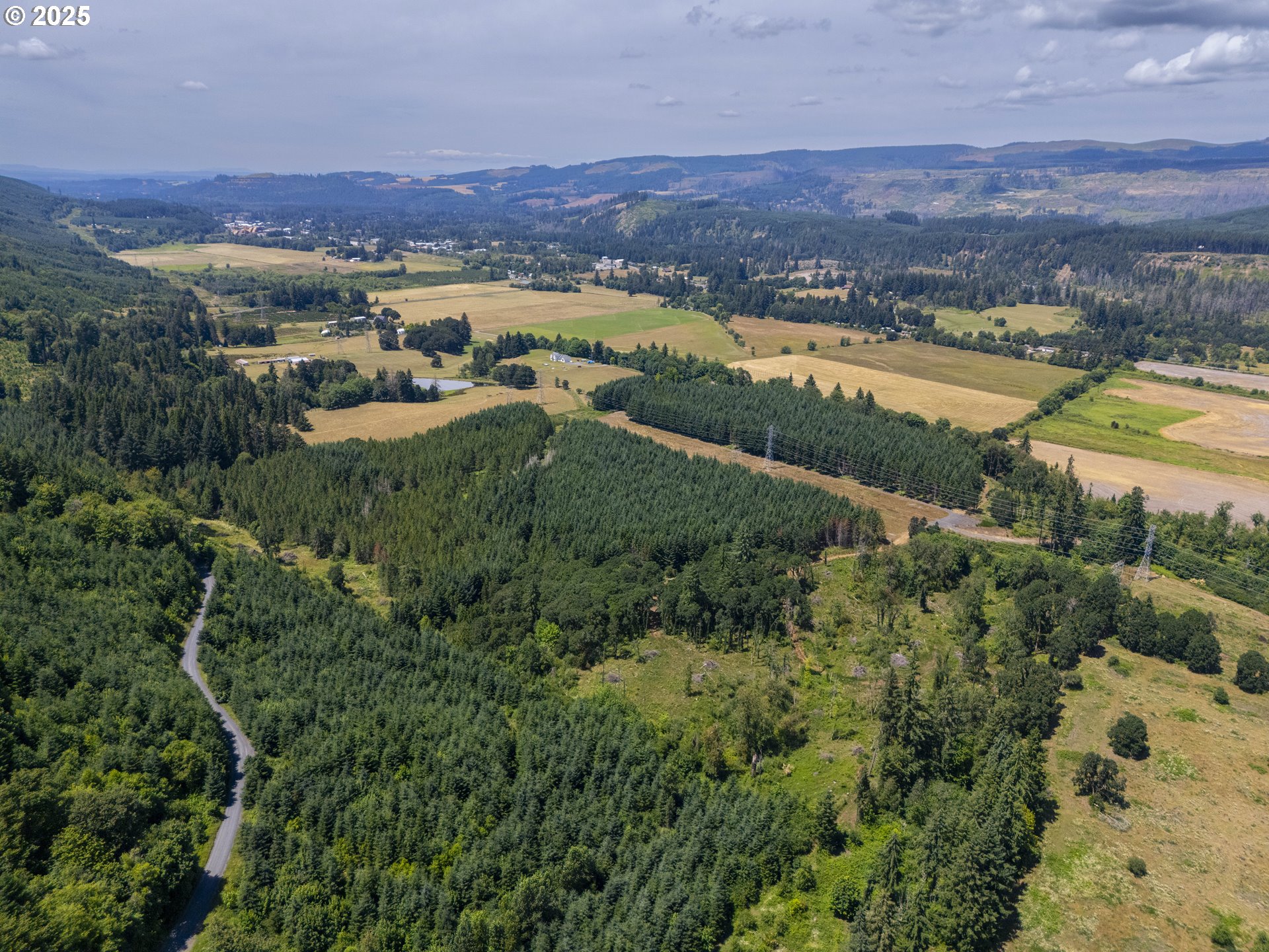South Cedar Mill Road Lyons, OR 97358 - Photo 25 of 30 an aerial view of residential houses and outdoor space