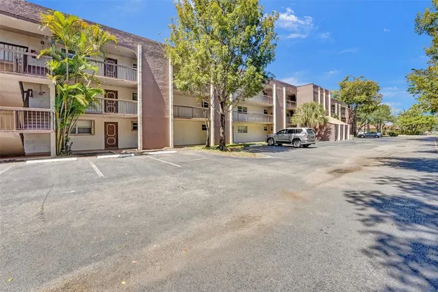 a view of a building with a outdoor space