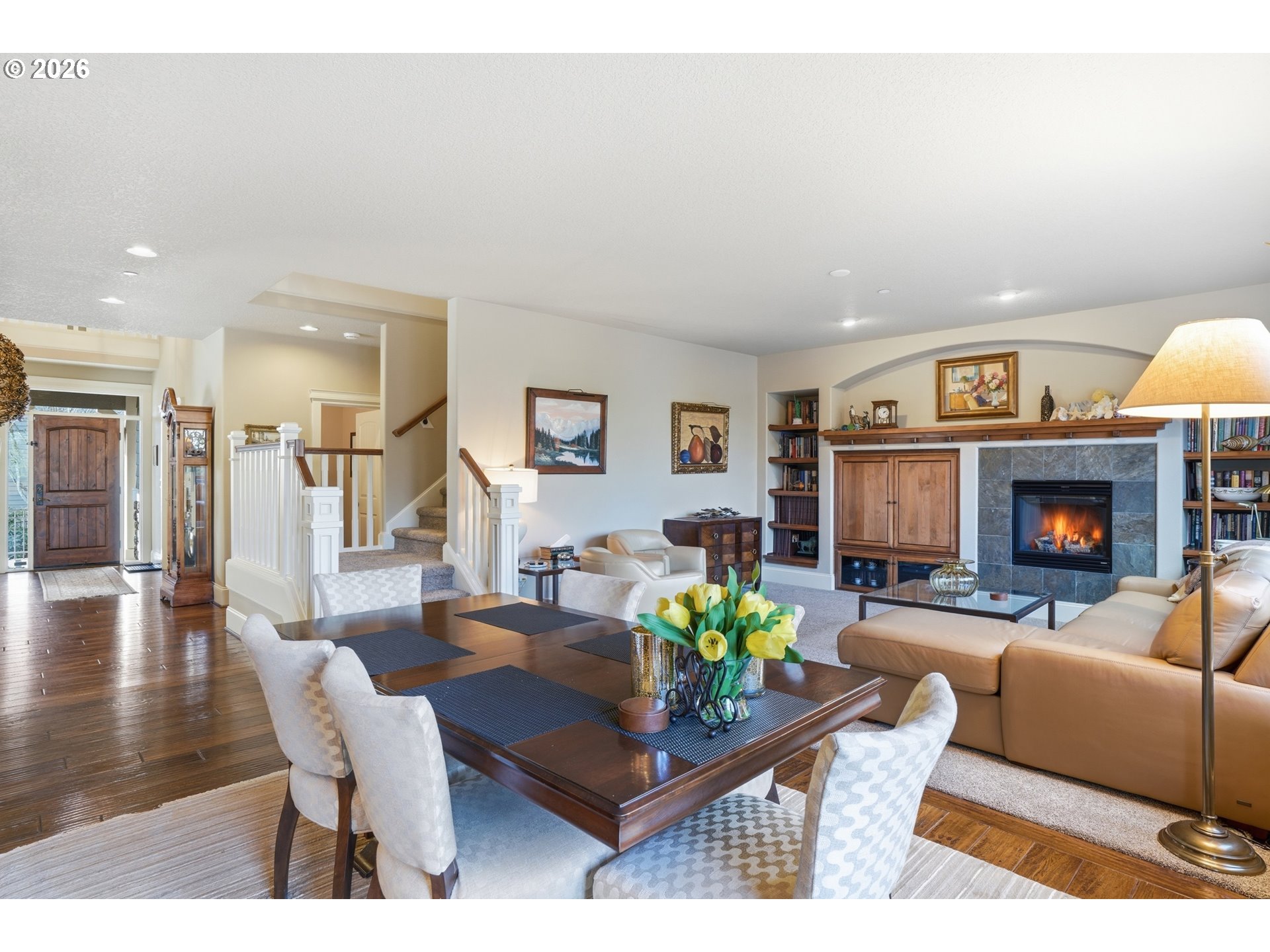 2552 Northwest 12th Circle Camas, WA 98607 - Photo 18 of 46 a living room with furniture and a fireplace