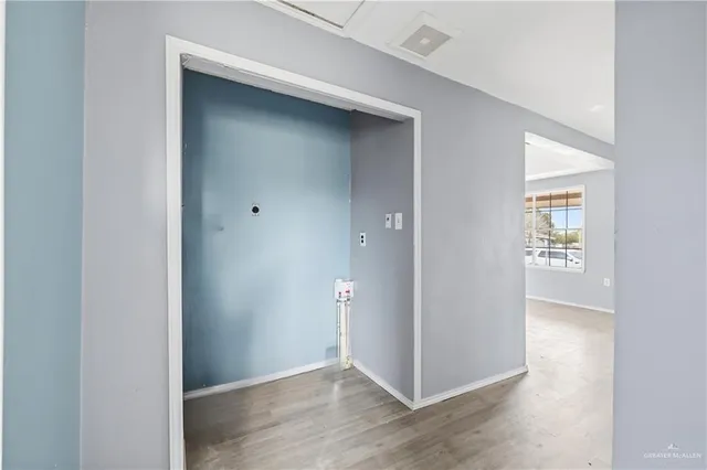 a view of an empty room