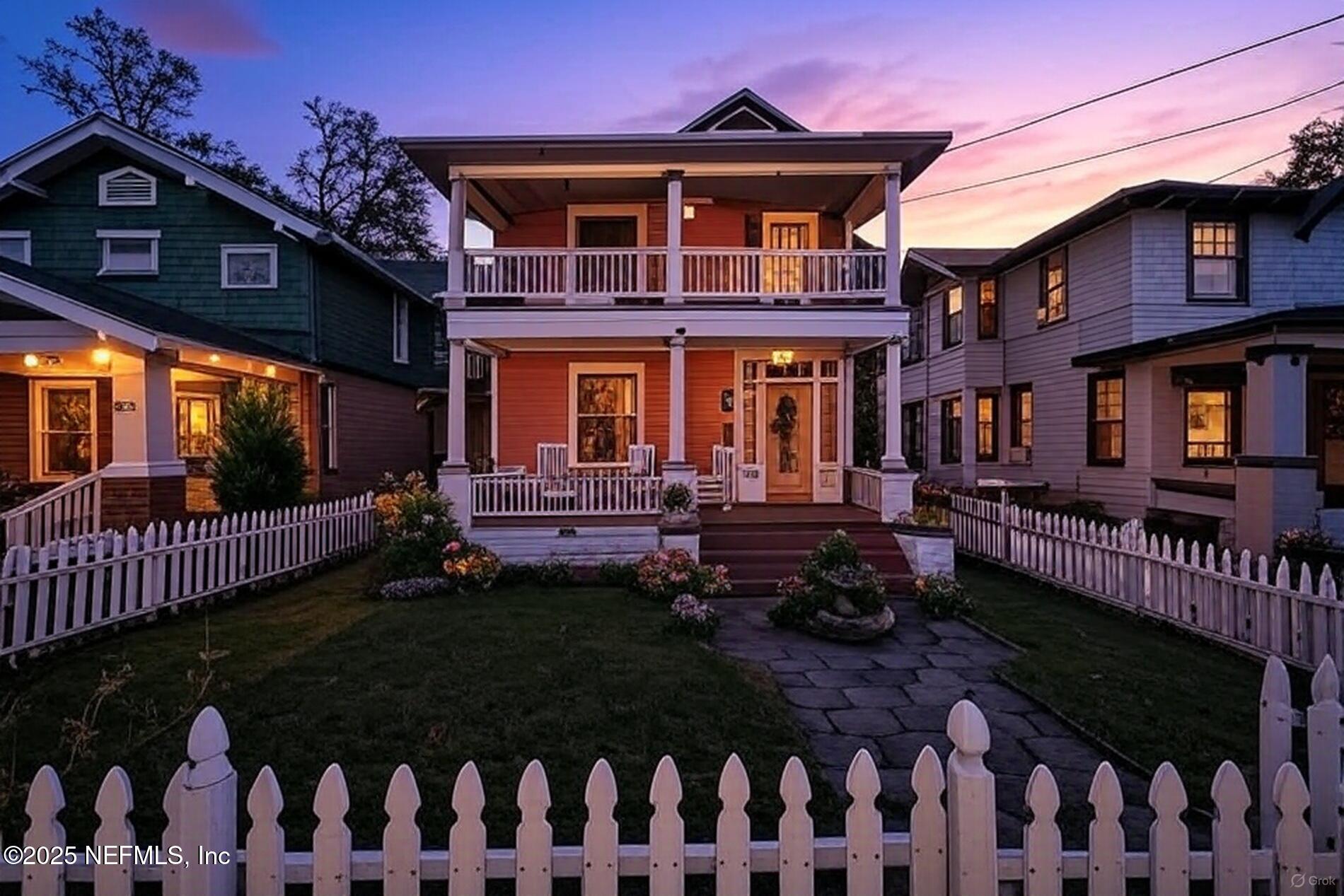 2230 Post Street Jacksonville, FL 32204 - Photo 46 of 48 a front view of a house with a garden