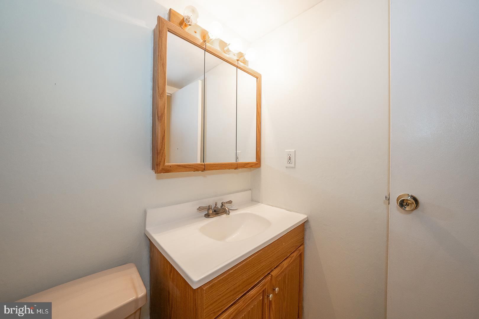 4000 Gypsy Lane, Unit 316A Philadelphia, PA 19129 - Photo 18 of 30 a bathroom with a sink vanity and a mirror