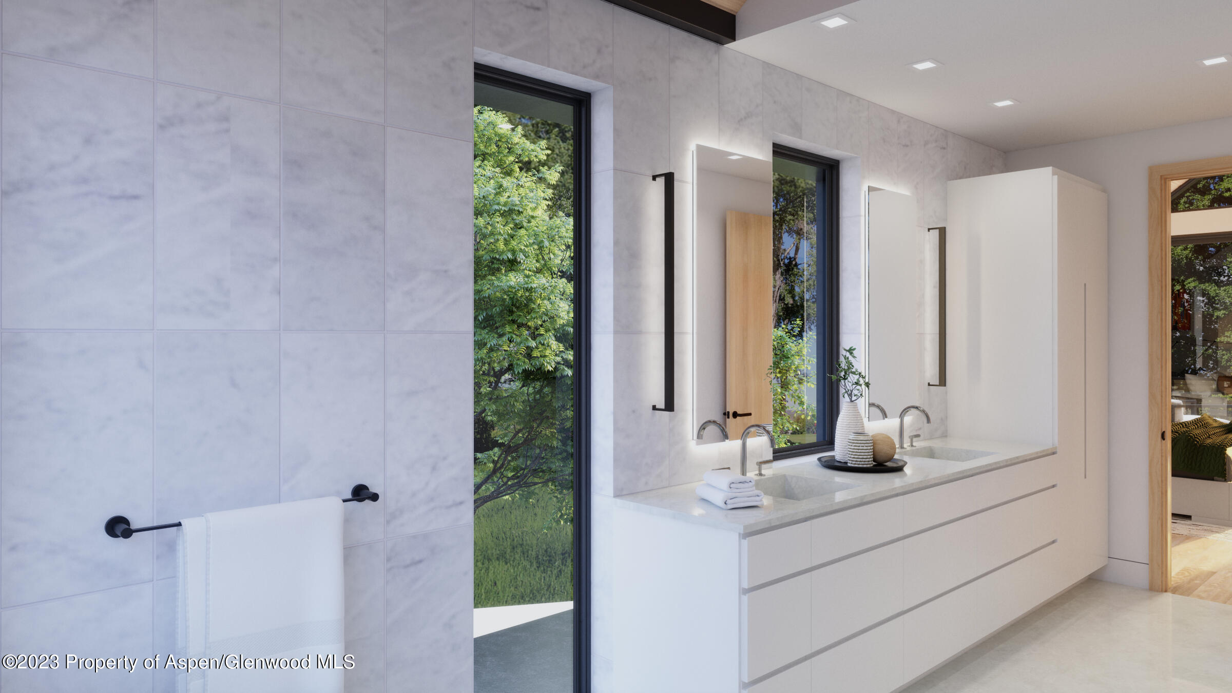 767 Cemetery Lane Aspen, CO 81611 - Photo 18 of 23 a bathroom with a sink and a mirror
