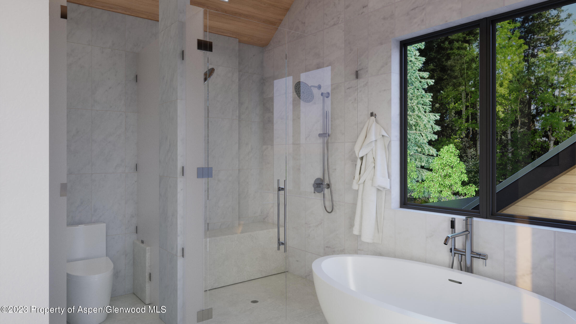 767 Cemetery Lane Aspen, CO 81611 - Photo 19 of 23 a bathroom with a bathtub shower and a sink