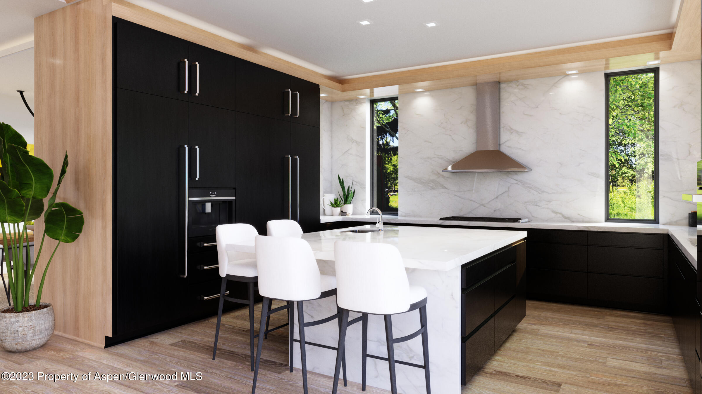 767 Cemetery Lane Aspen, CO 81611 - Photo 10 of 23 a kitchen with a sink and a refrigerator