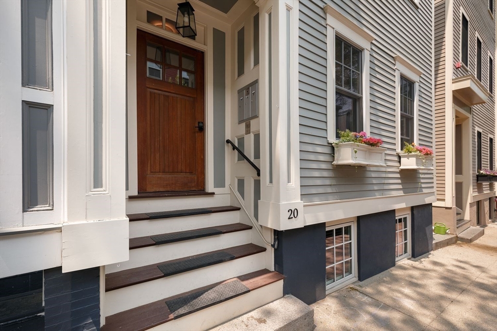 20 Mystic Street, Unit 2 Boston, MA 02129 - Photo 14 of 15 a view of entryway with wooden floor and seating space