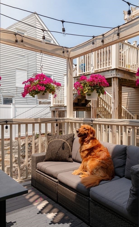 20 Mystic Street, Unit 2 Boston, MA 02129 - Photo 9 of 15 a outdoor living space with furniture and a potted plant