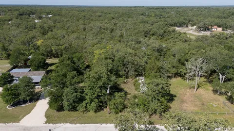 a view of a lake with houses