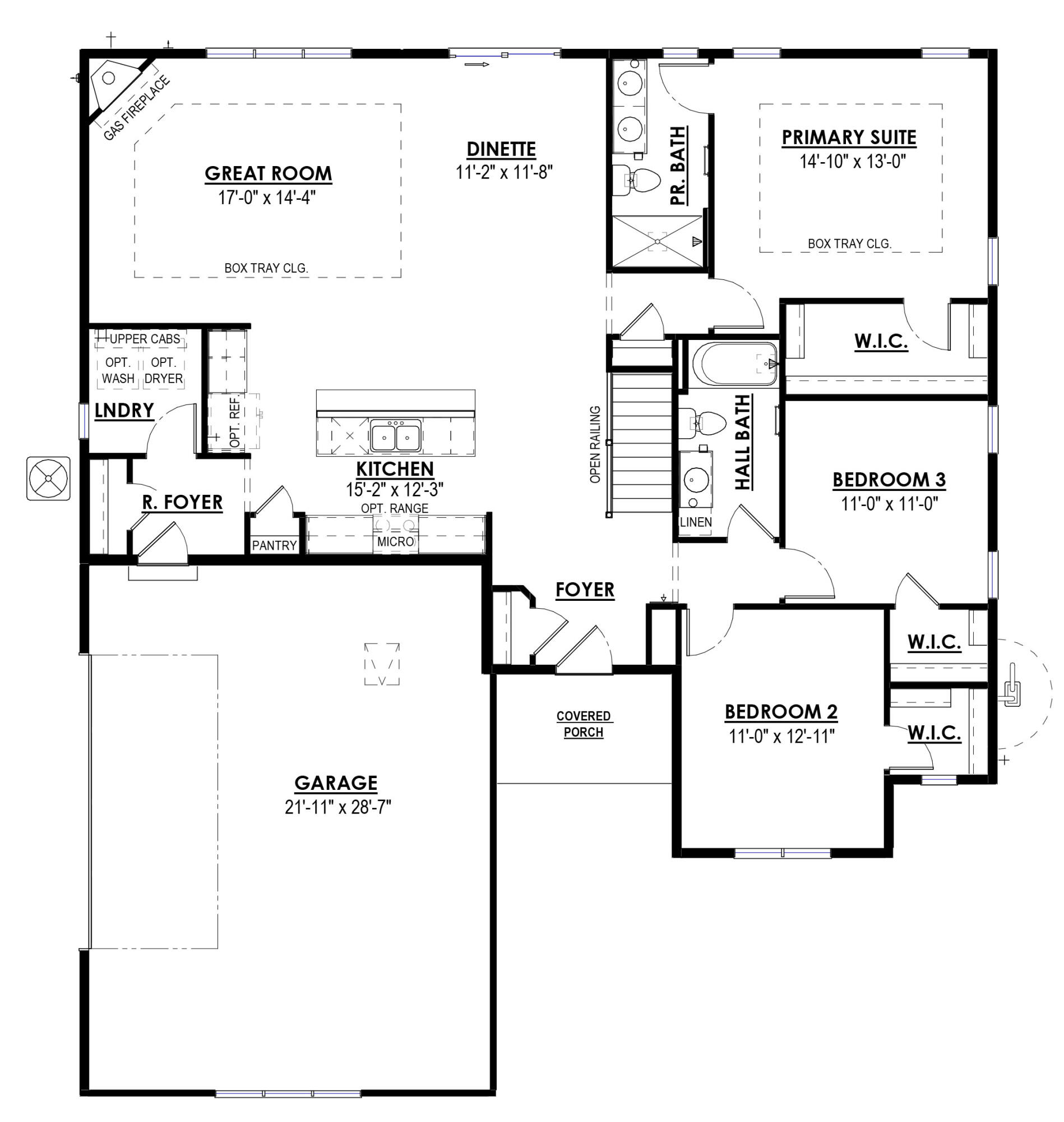 1735 Cardinal Court Mukwonago, WI 53149 - Photo 2 of 2 129-004-Caspian_FloorPlan