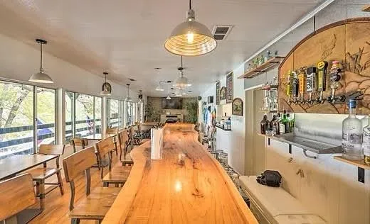 a very nice looking room with a large window