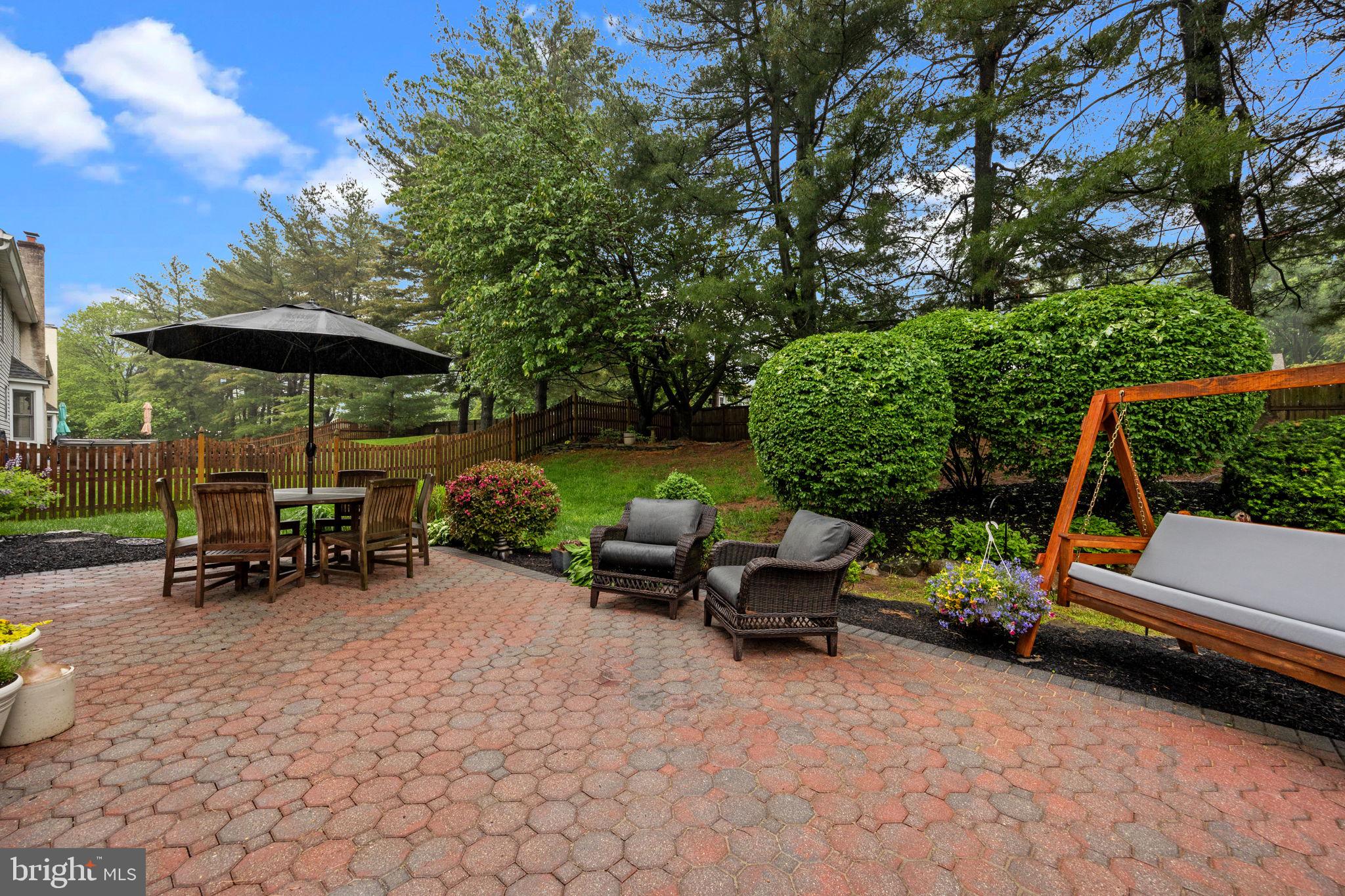 121 Beech Drive Hatboro, PA 19040 - Photo 38 of 46 a view of a backyard with sitting area and furniture