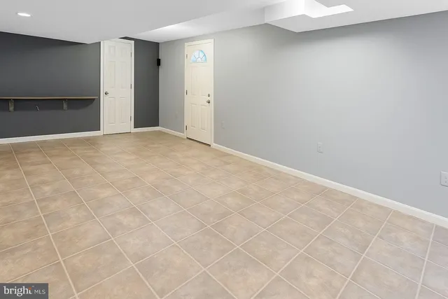 a view of an empty room