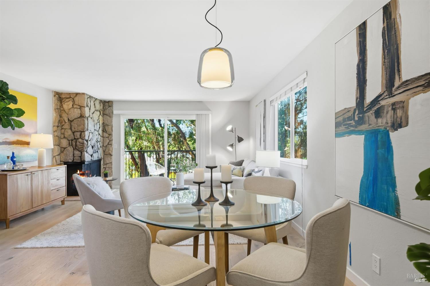 10 Professional Center Parkway, Unit 1 San Rafael, CA 94903 - Photo 9 of 35 a view of a dining room with furniture window and outside view
