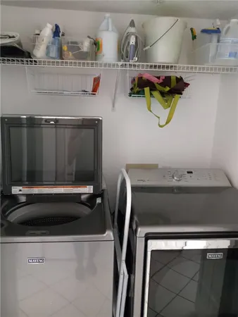 a close view of utility room