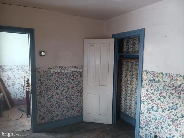 a view of hallway with stairs