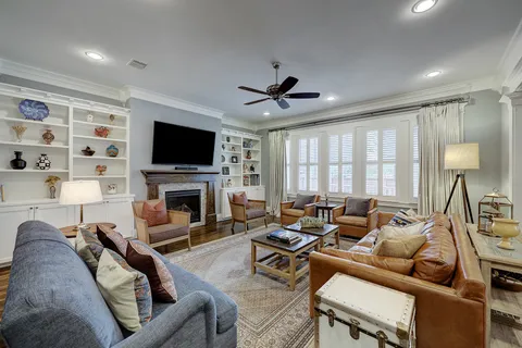 a kitchen with cabinets and appliances