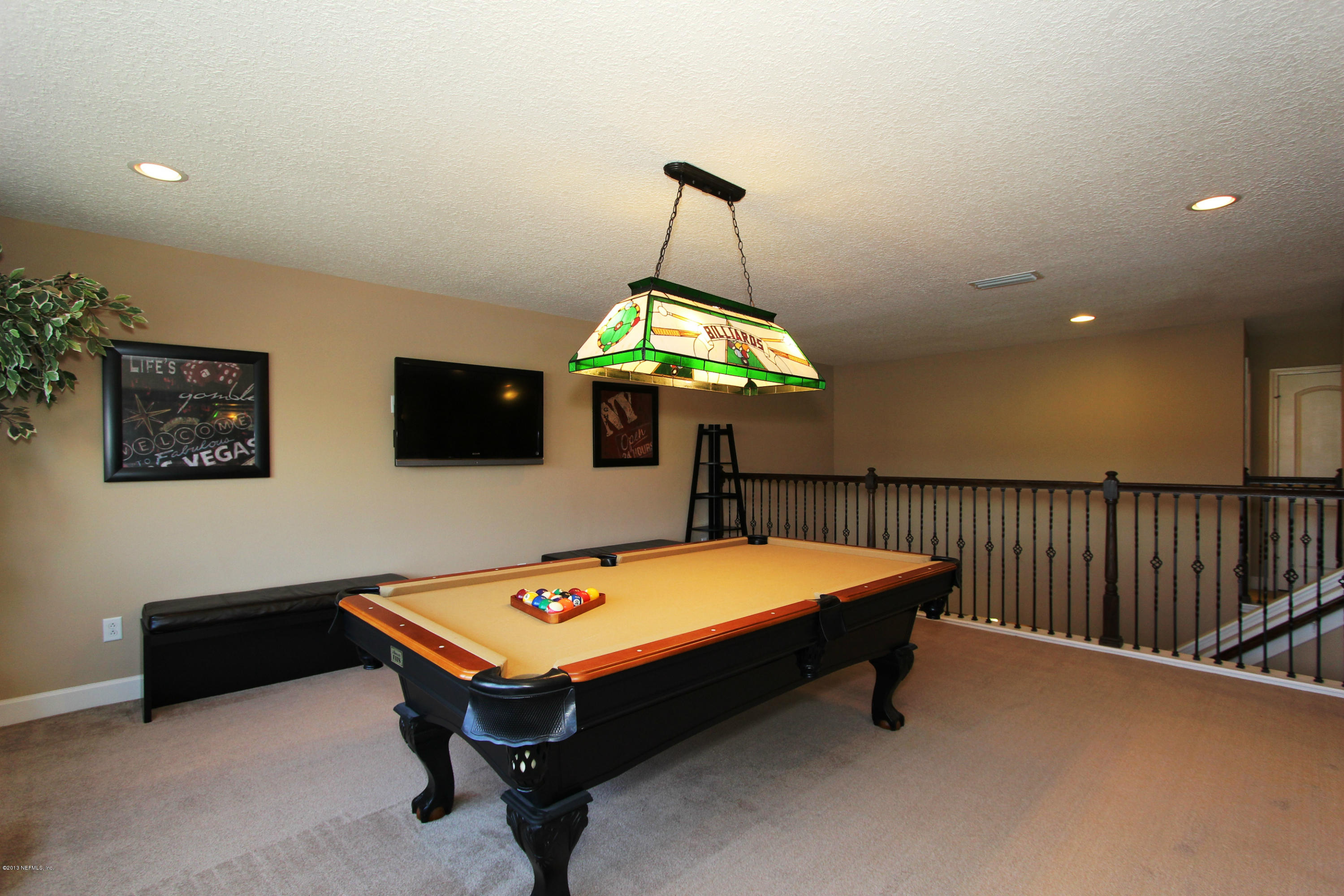 732 Castledale Court Jacksonville, FL 32259 - Photo 34 of 50 a room with pool table and flat screen tv
