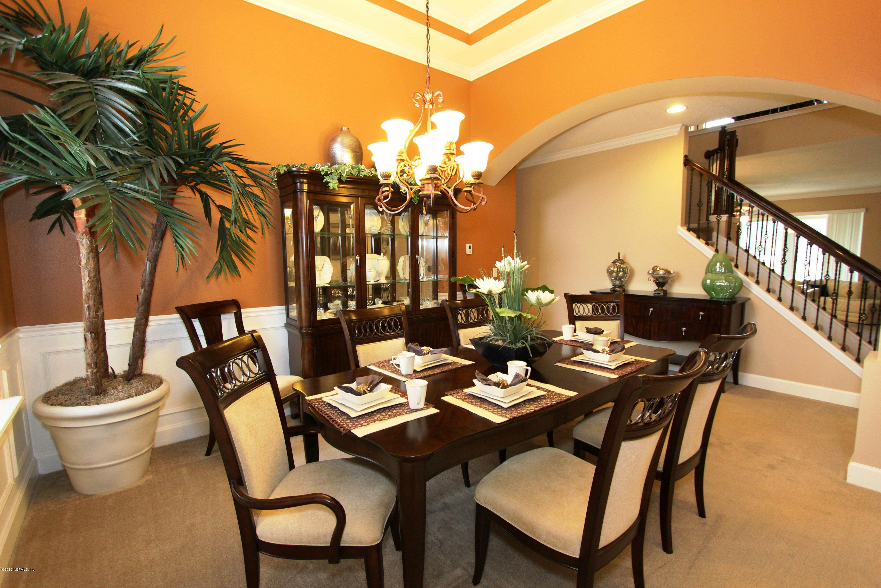 732 Castledale Court Jacksonville, FL 32259 - Photo 9 of 50 a dining room with furniture and a potted plant