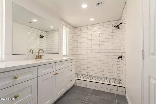 a close up view of shower