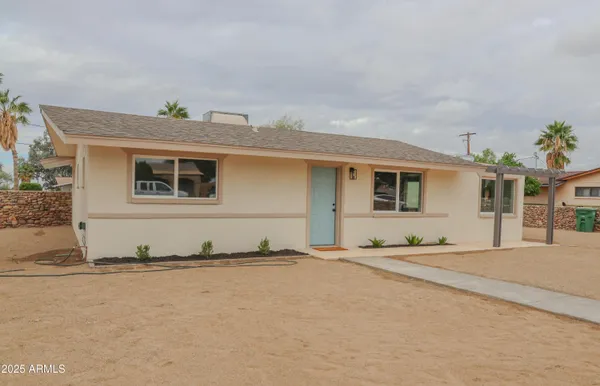 front view of house with a street