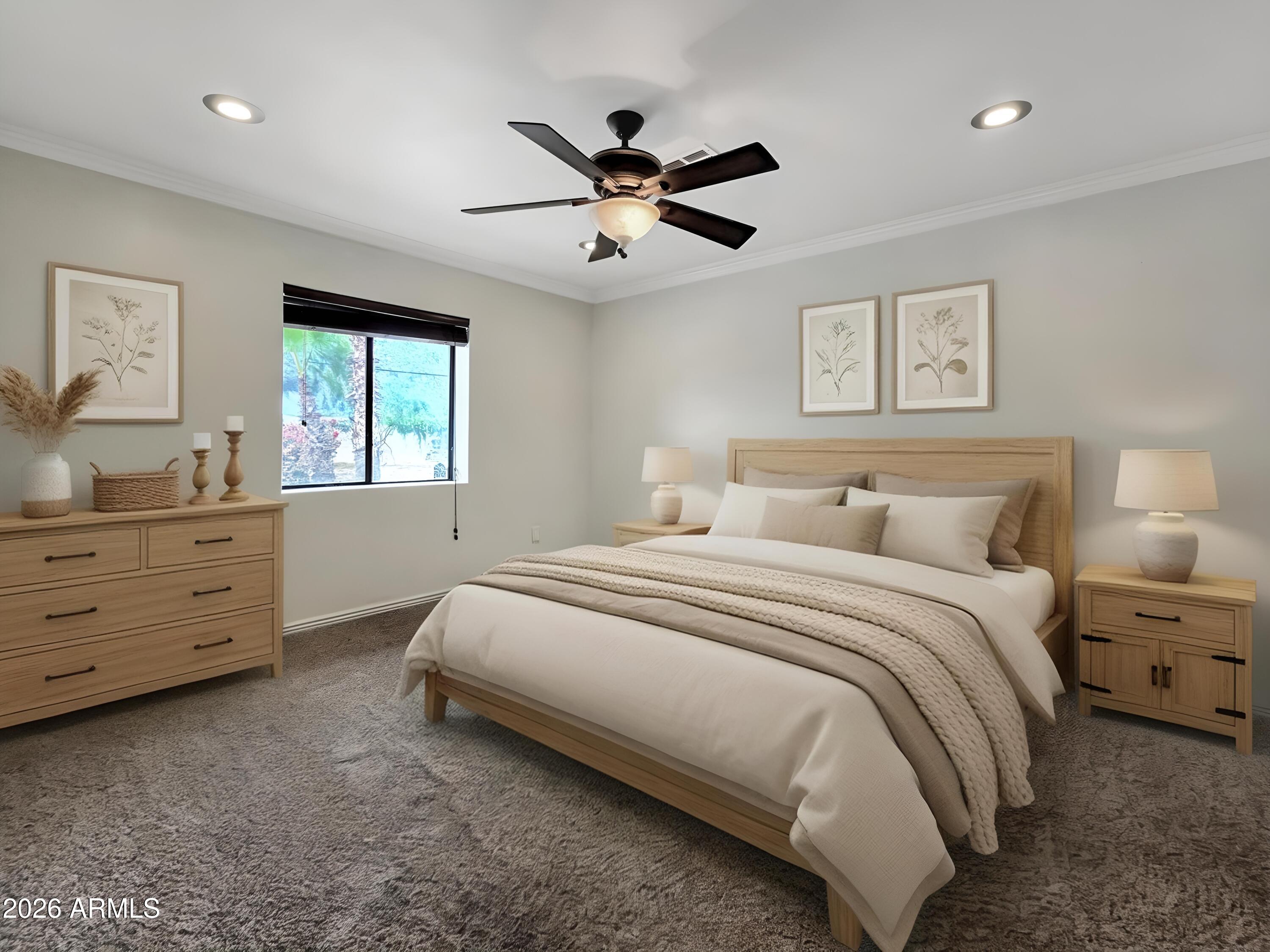 1832 West Northview Avenue Phoenix, AZ 85021 - Photo 7 of 17 a bedroom with a bed and a window