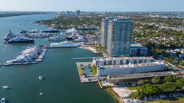 a view of buildings with yard