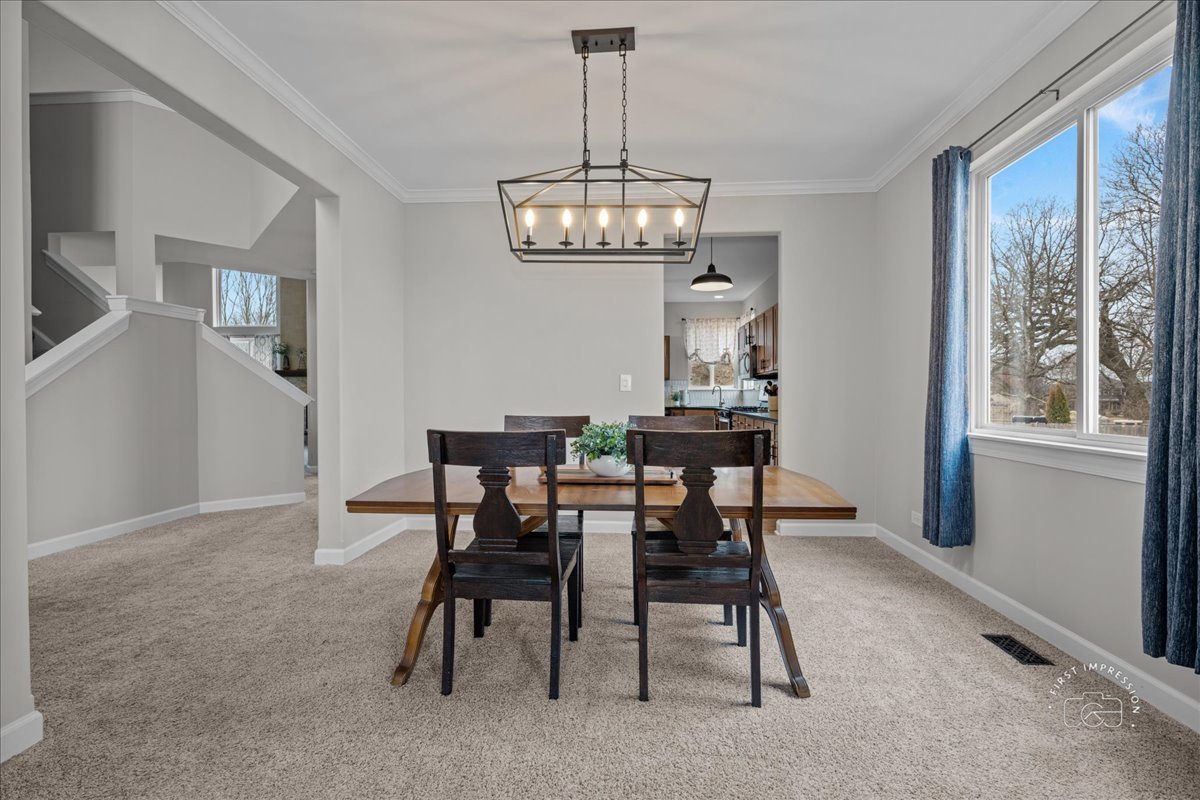 2924 Bauer Road North Aurora, IL 60542 - Photo 10 of 33 a view of a dining room with furniture window and outside view