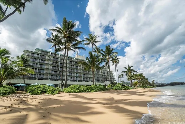 a view of a street with a flower plants