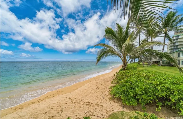 a view of beach and ocean