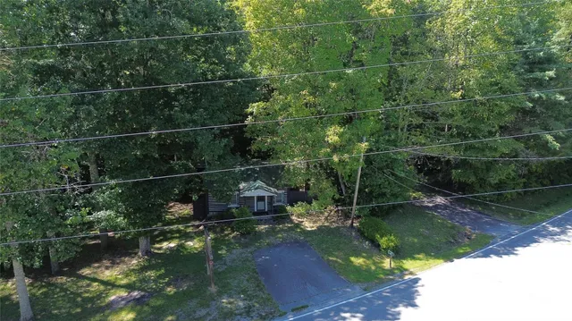 a backyard of a house