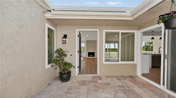 a view of a entryway of the house
