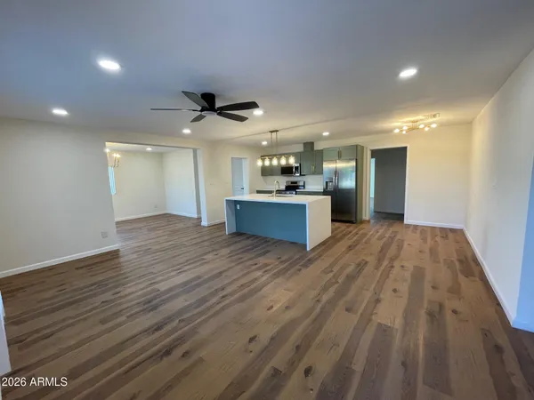 a view of kitchen and sink
