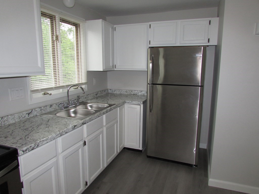 42-44 Wrentham Road Springfield, MA 01119 - Photo 14 of 31 a kitchen with a refrigerator sink and cabinets