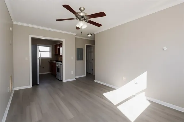 wooden floor in an empty room