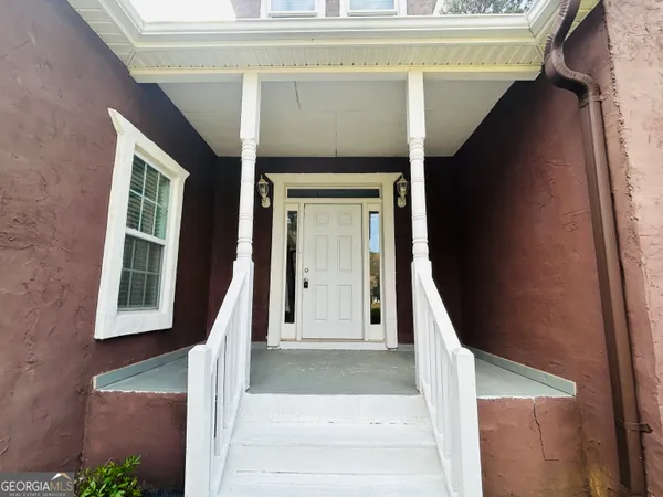 a view of front door