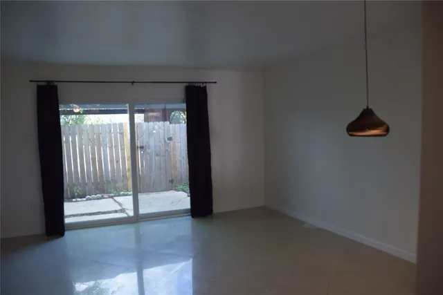 a view of an empty room