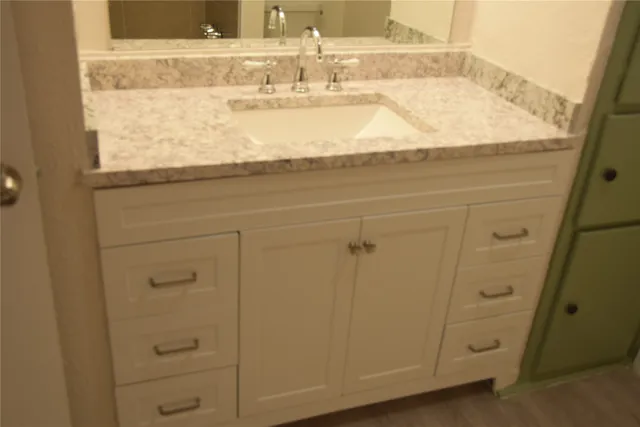 a close view of sink and tap