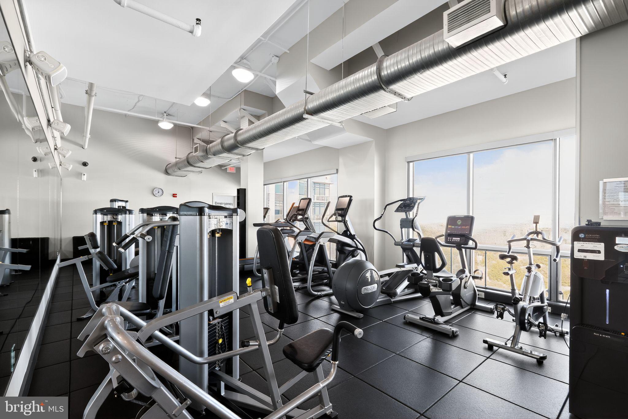 2001 15th Street North, Unit 420 Arlington, VA 22201 - Photo 22 of 27 a view of a room with gym equipment