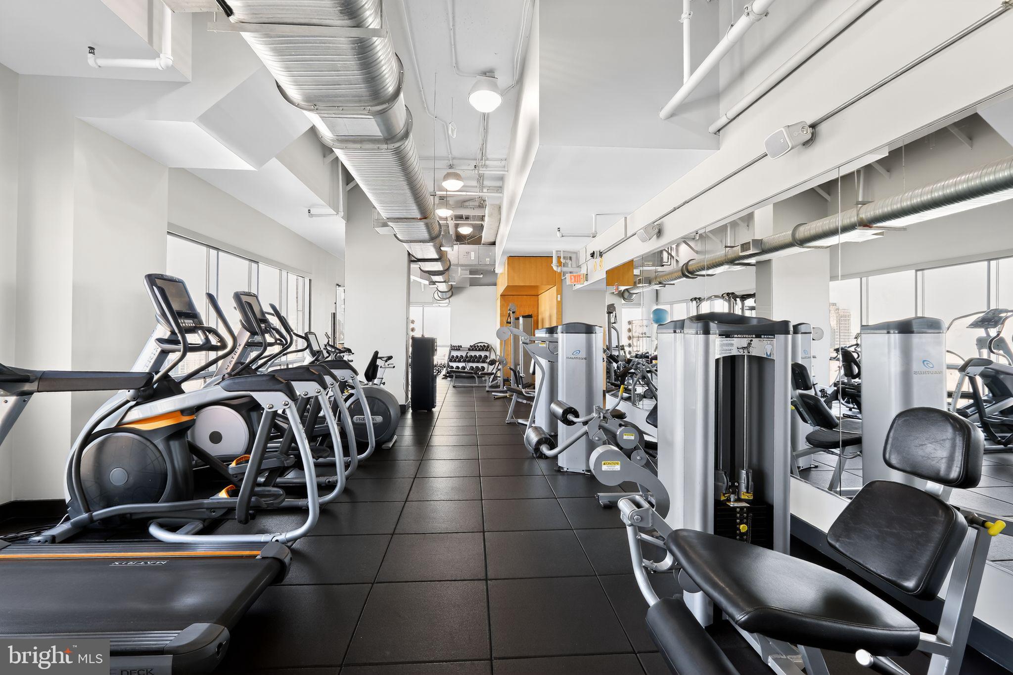 2001 15th Street North, Unit 420 Arlington, VA 22201 - Photo 23 of 27 a view of a room with gym equipment