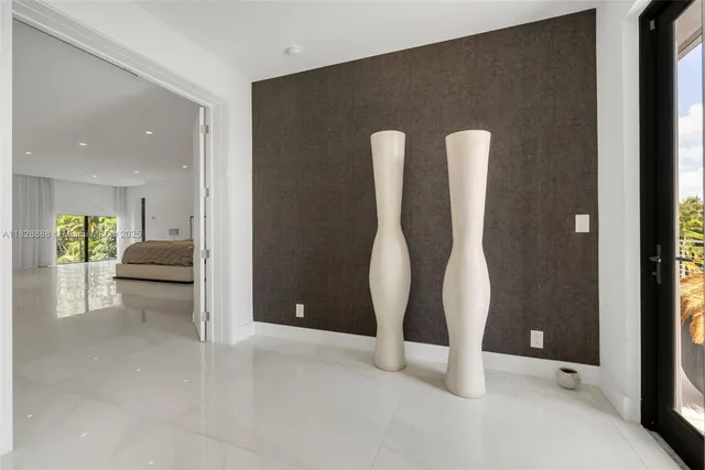 a view of a street with a building