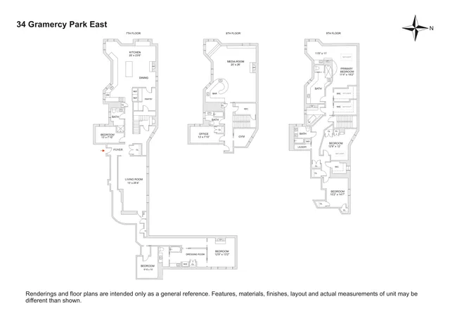 $9,995,000 | 34 Gramercy Park East, Unit PHB | Gramercy