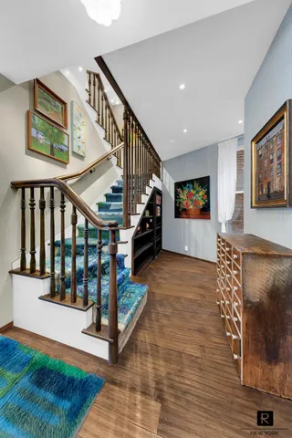 a view of entryway livingroom and hall
