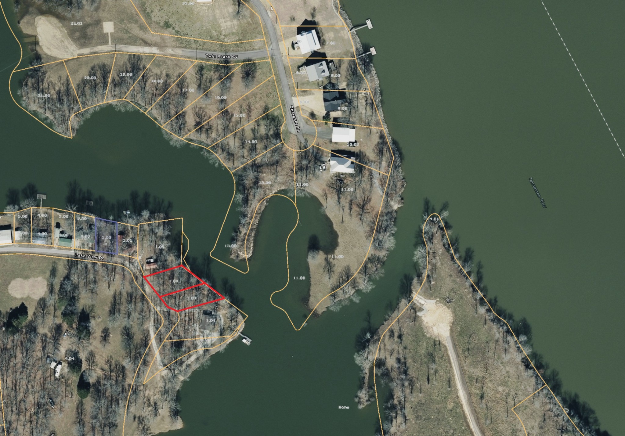 a bird view of a house