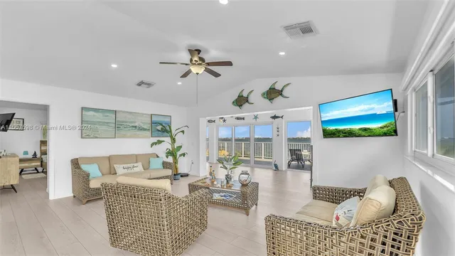 a view of a lake with a mountain in the background