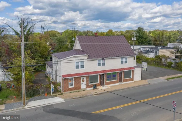 a aerial view of a house