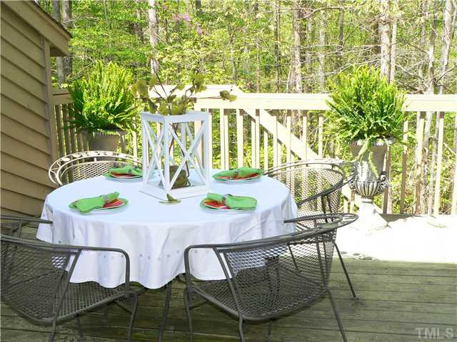 76 Stoneridge Road Durham, NC 27705 - Photo 10 of 11 Spacious backyard Deck, great space for entertaining Patio/Deck